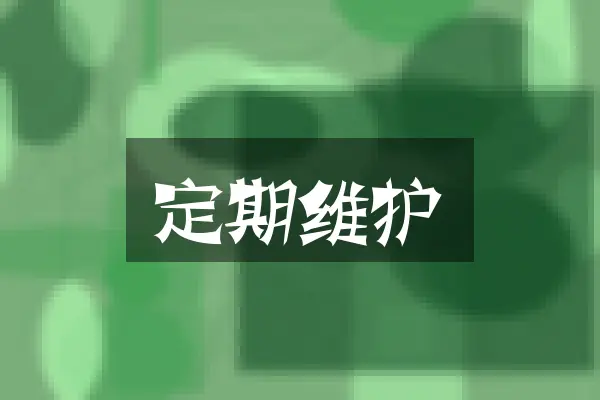 定期维护